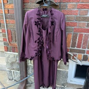 Purple Albert Nipon Suit